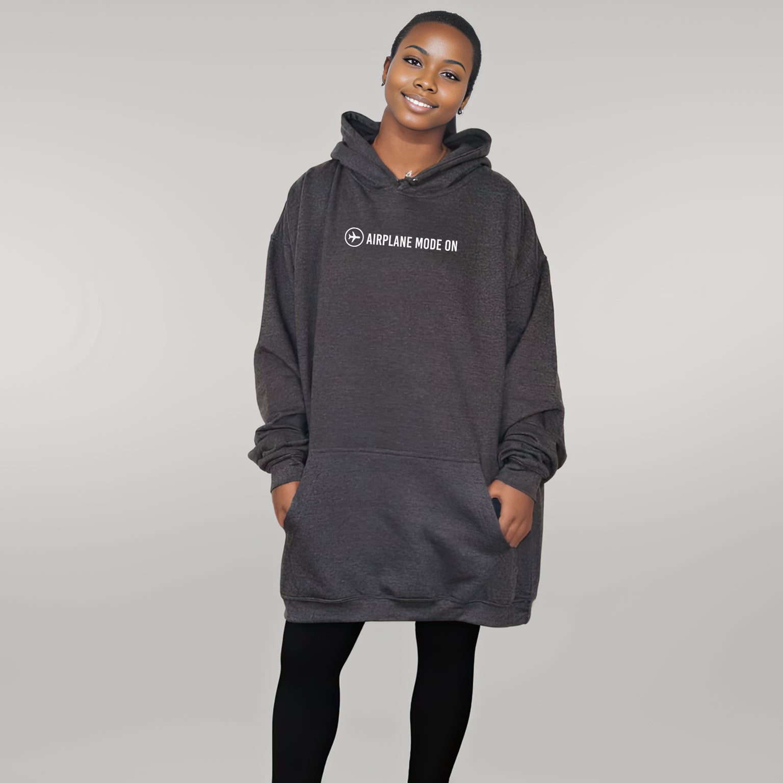 Airplane Mode On - Huge Oversized Comfy Original Hoody