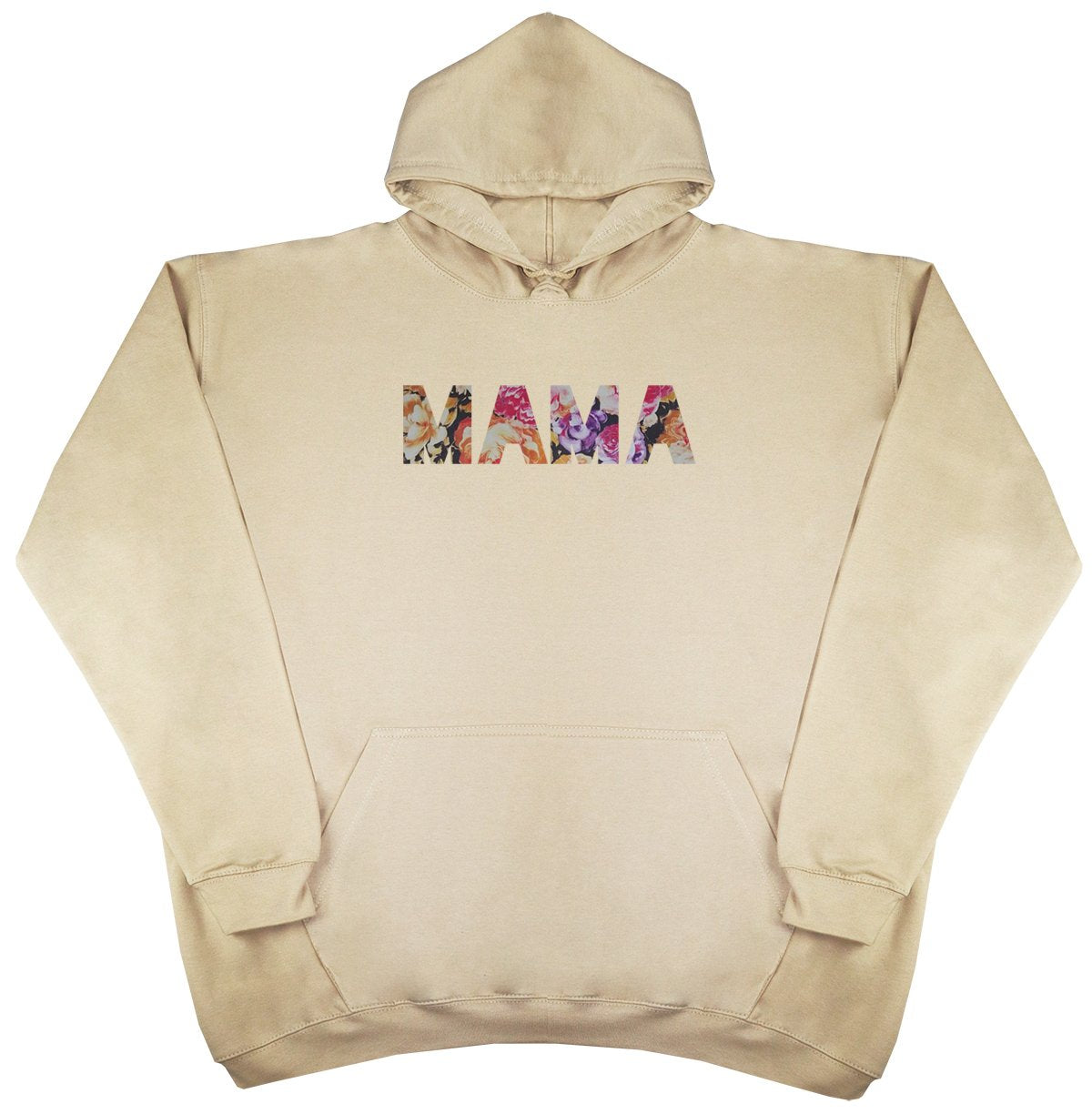 MAMA - Metallic Flower - New Style - Huge Size - Oversized Comfy Hoody