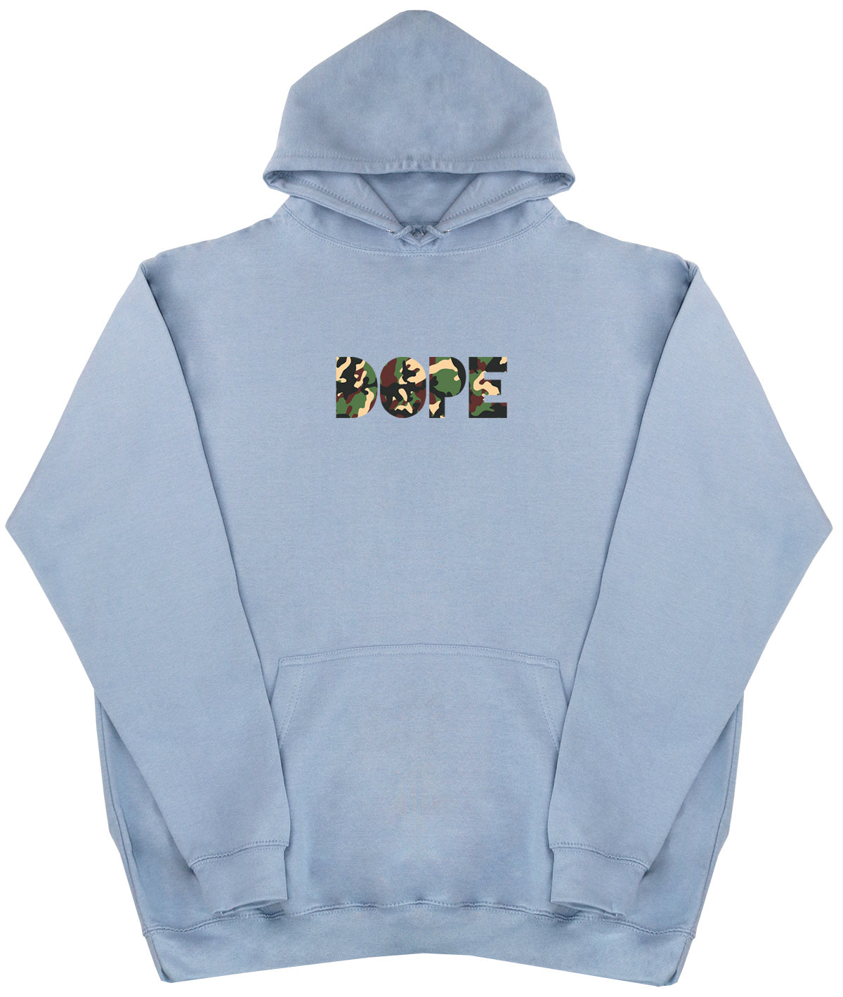 DOPE - Camo Print - Huge Oversized Comfy Original Hoody