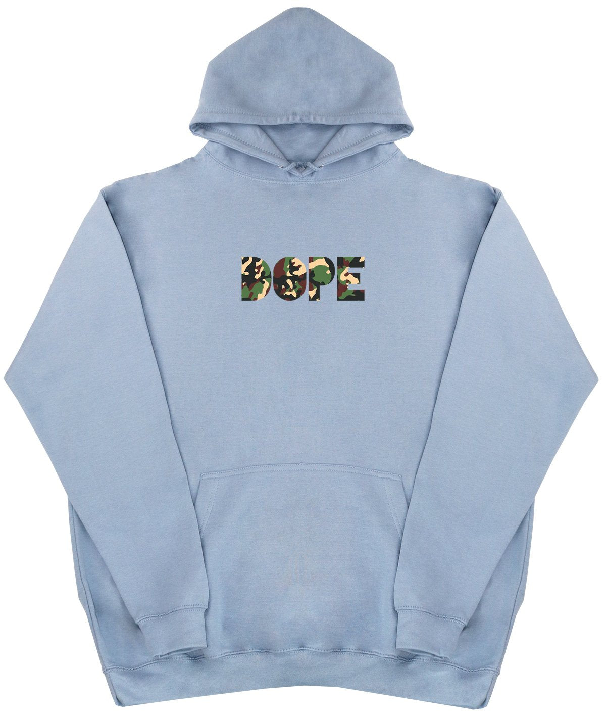 DOPE - Camo Print - New Style - Huge Size - Oversized Comfy Hoody