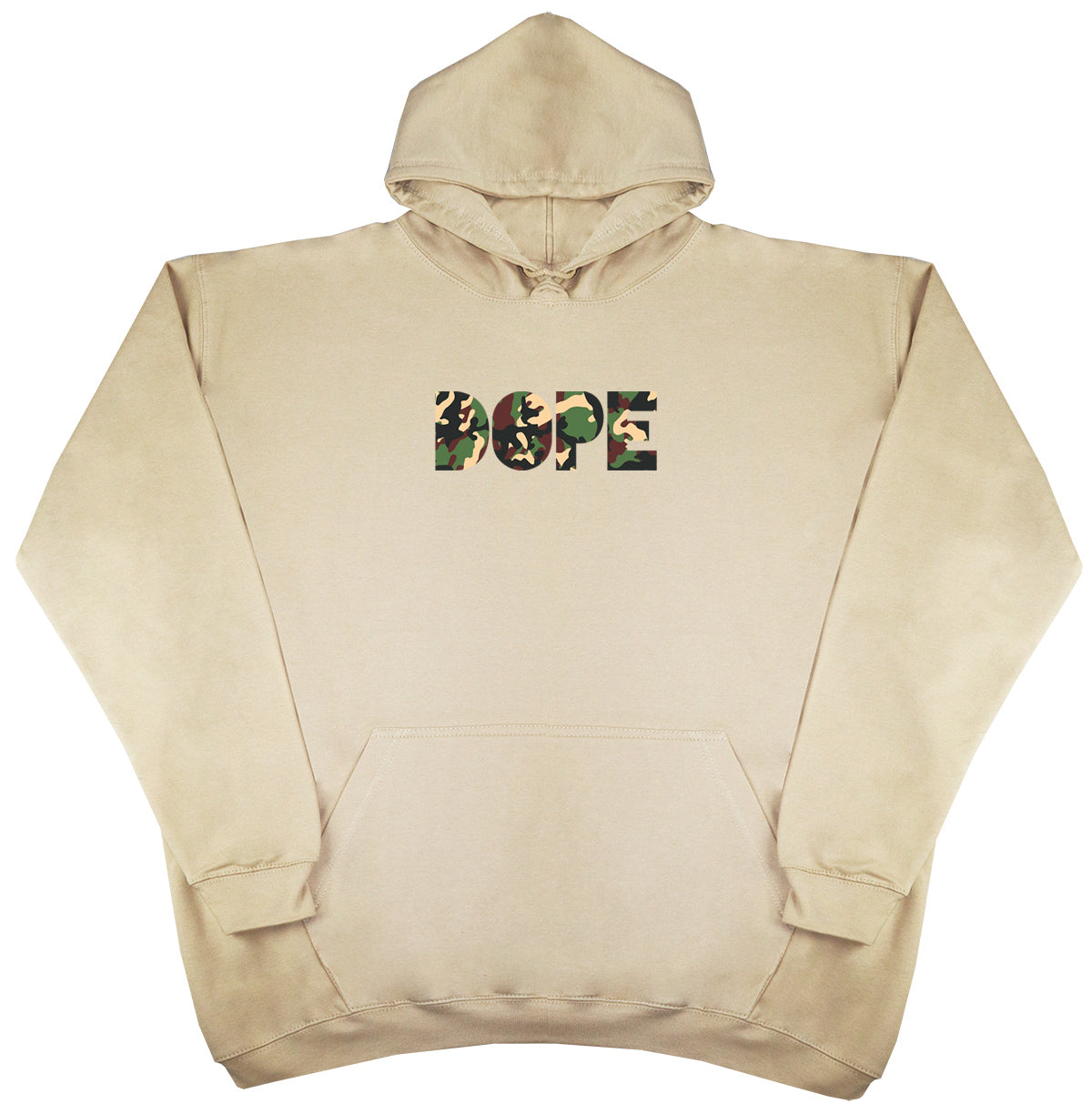 DOPE - Camo Print - Huge Oversized Comfy Original Hoody