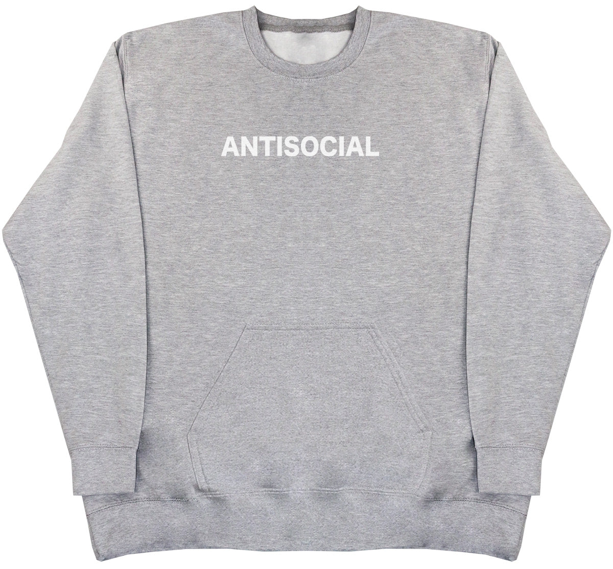 Antisocial - Huge Oversized Hoodless Hoodie