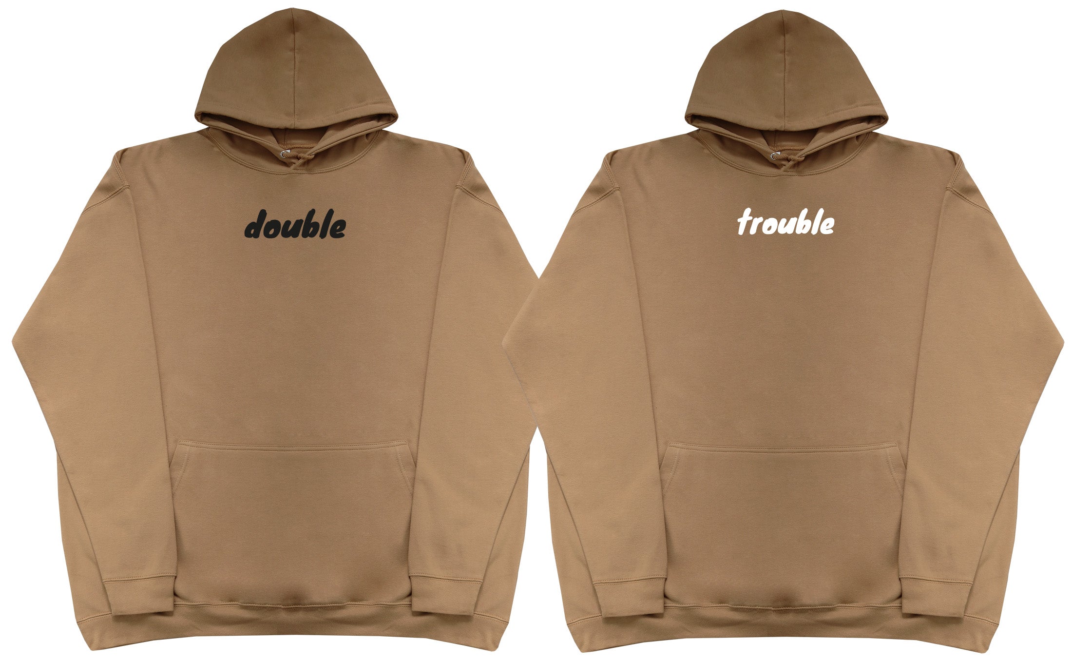 Double Trouble Matching Set - Huge Oversized Comfy Original Hoody