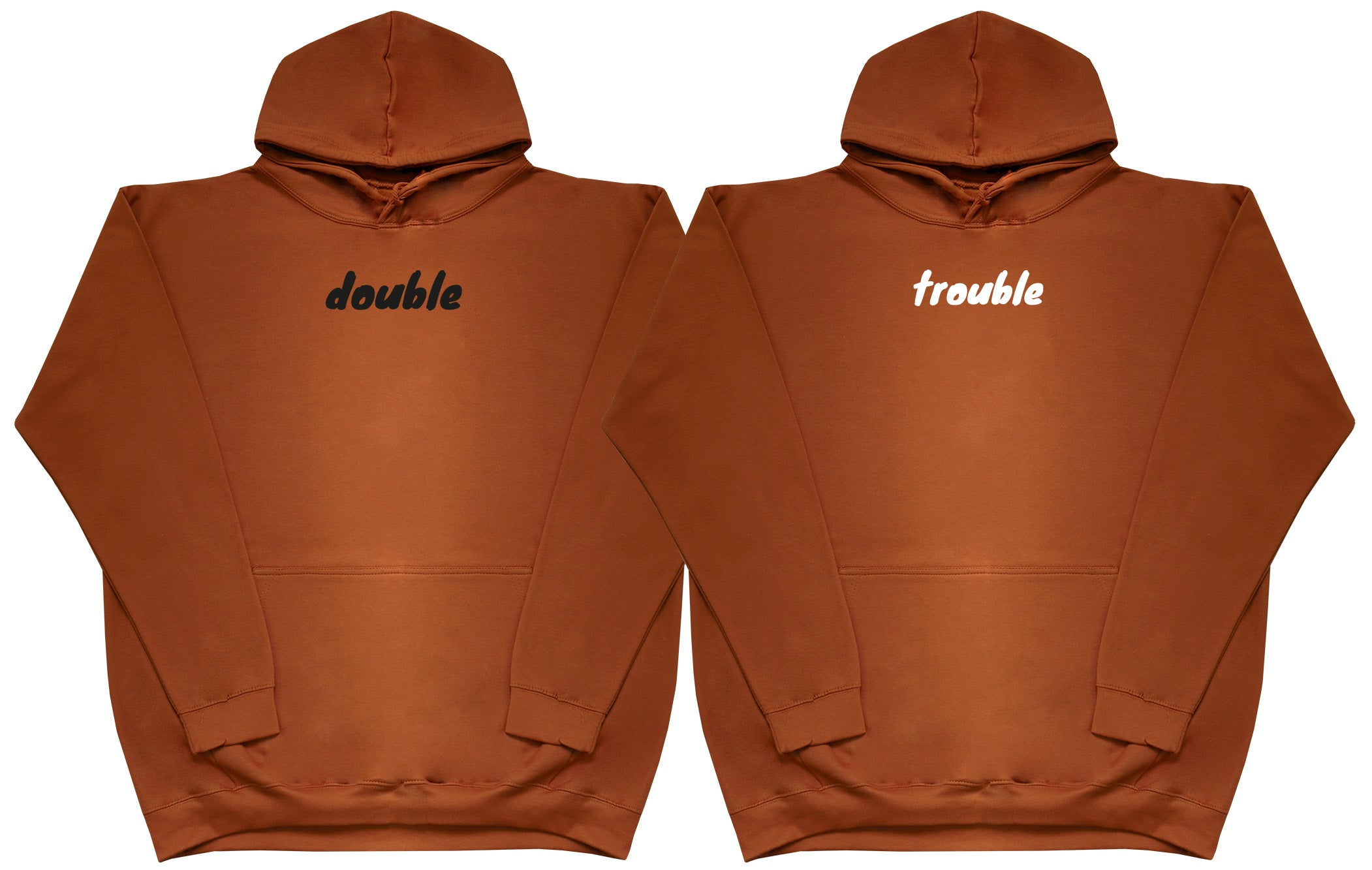 Double Trouble Matching Set - Huge Oversized Comfy Original Hoody