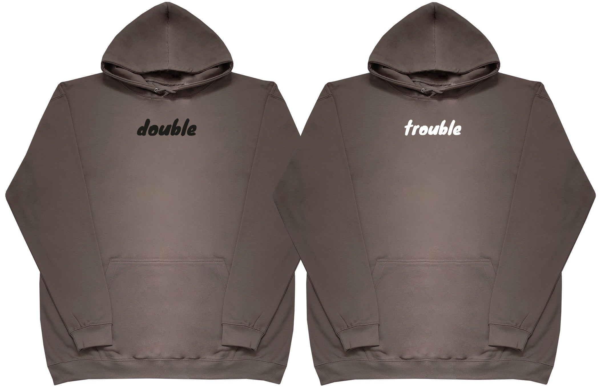 Double Trouble Matching Set - Huge Oversized Comfy Original Hoody