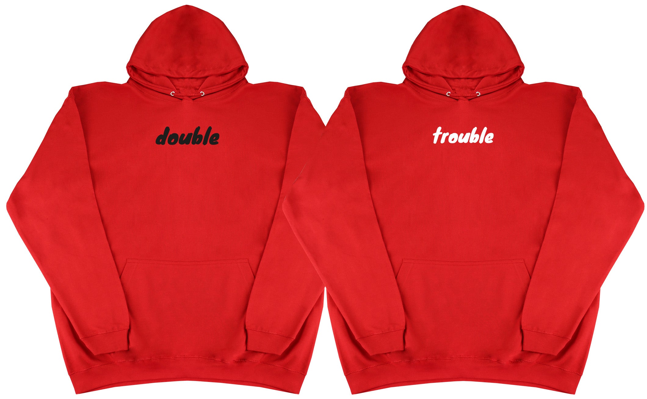 Double Trouble Matching Set - Huge Oversized Comfy Original Hoody