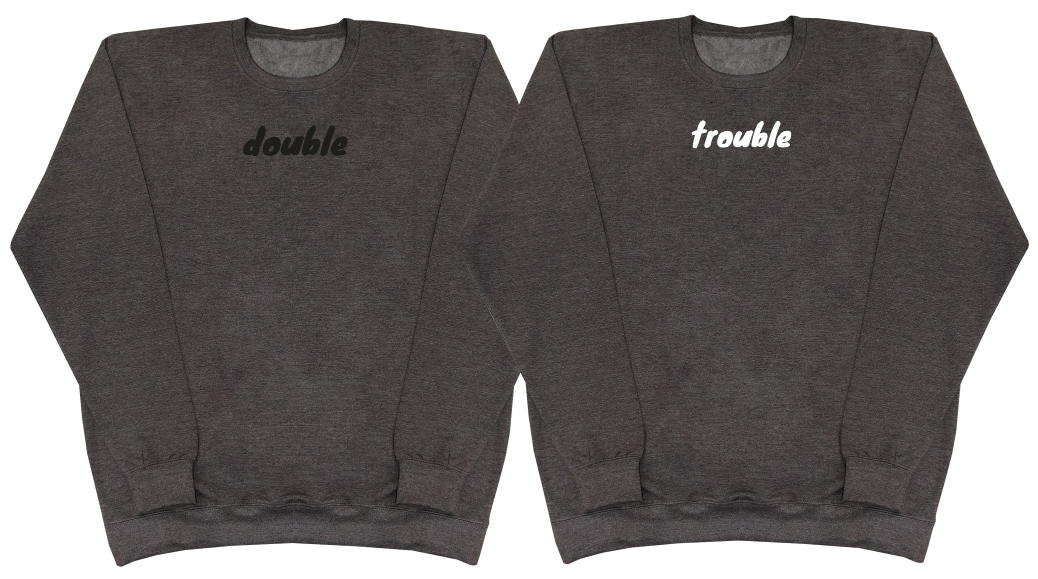 Double Trouble Matching Set - Huge Oversized Comfy Sweater