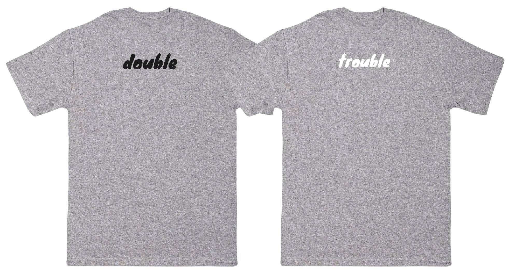 Double Trouble Matching Set - Kids Oversized Comfy & Extra Comfy T-Shirt