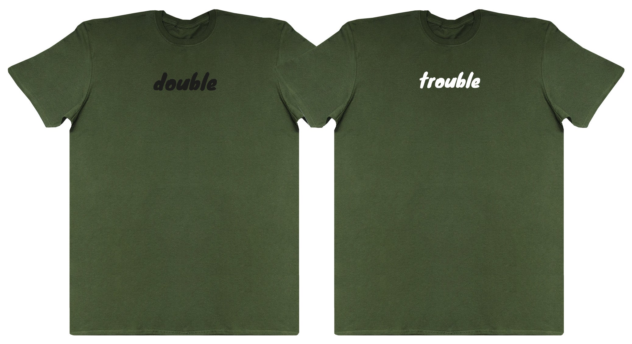 Double Trouble Matching Set - Huge Oversized Comfy Original T-Shirts