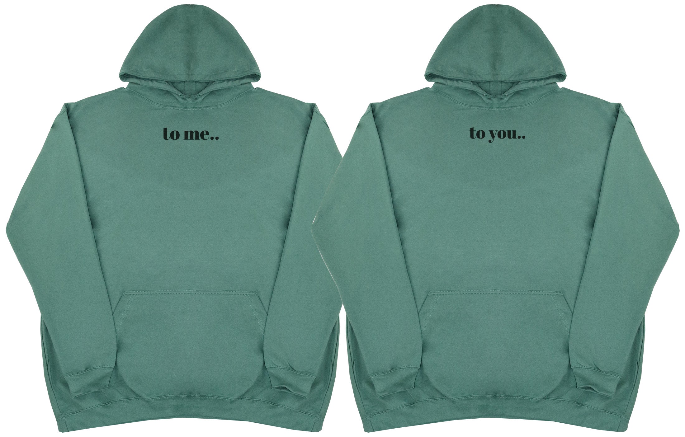 To Me.. To You..  Matching Set - Huge Oversized Comfy Original Hoody