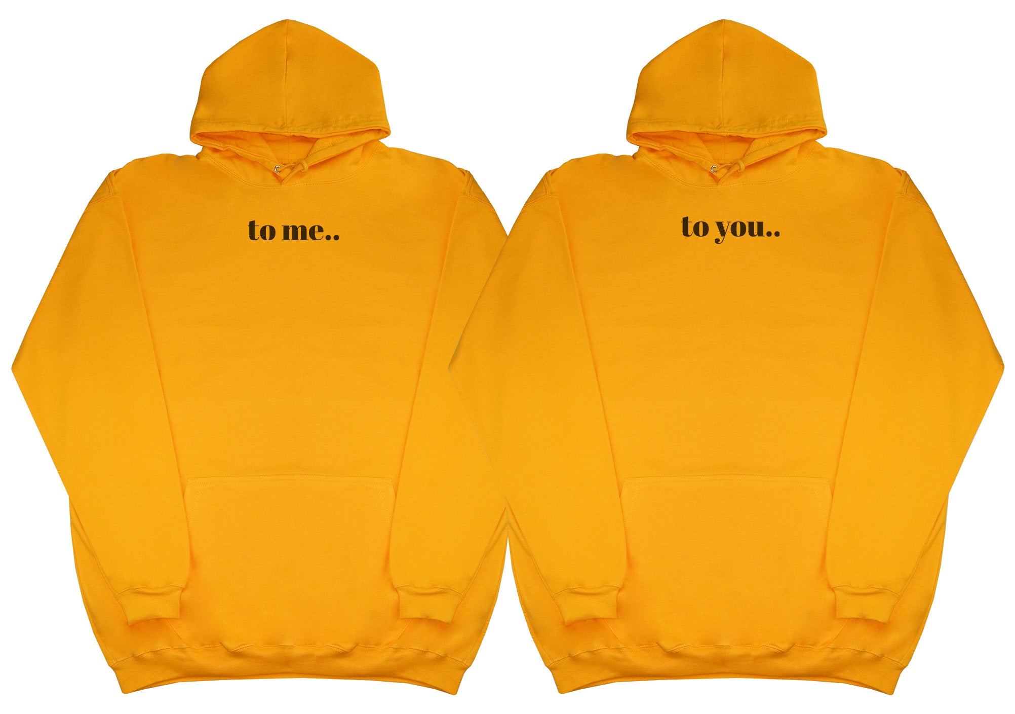 To Me.. To You..  Matching Set - Huge Oversized Comfy Original Hoody