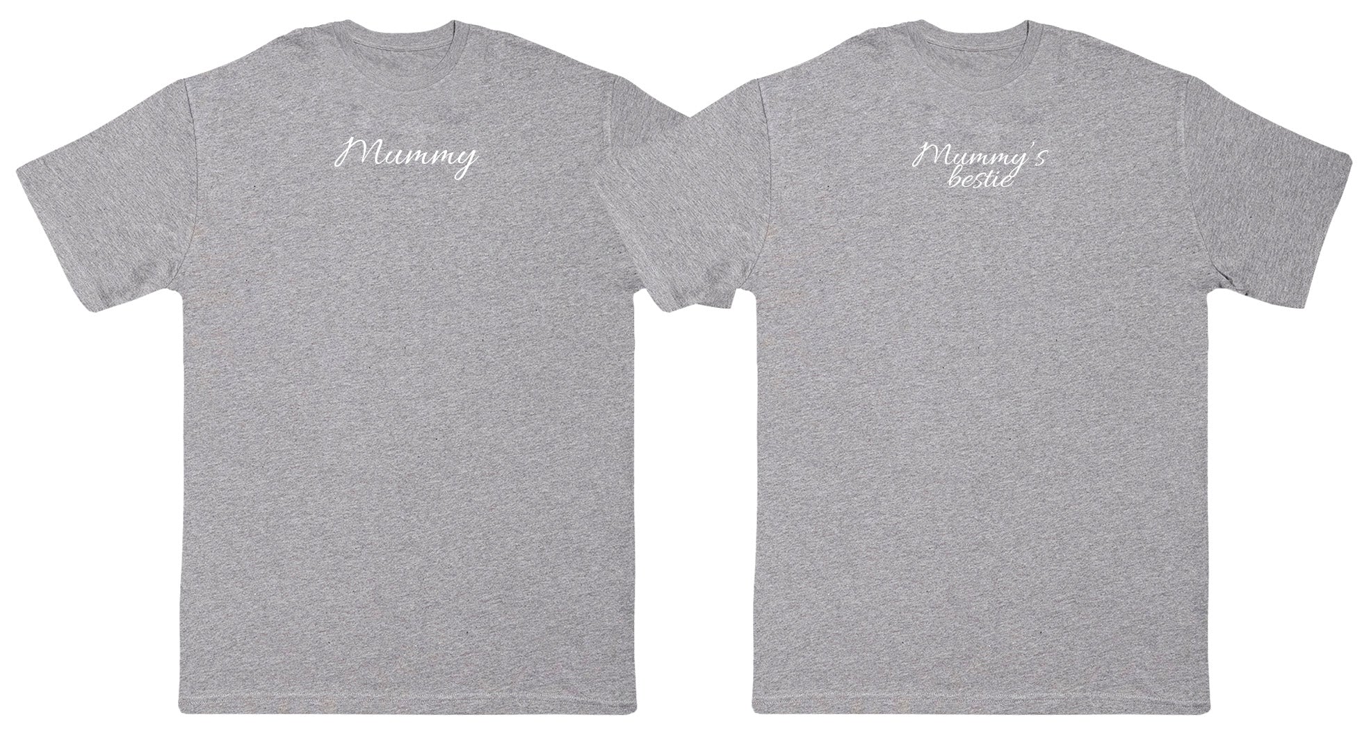 Mummy & Mummy's Bestie Matching Set - Huge Oversized Comfy Original T-Shirts