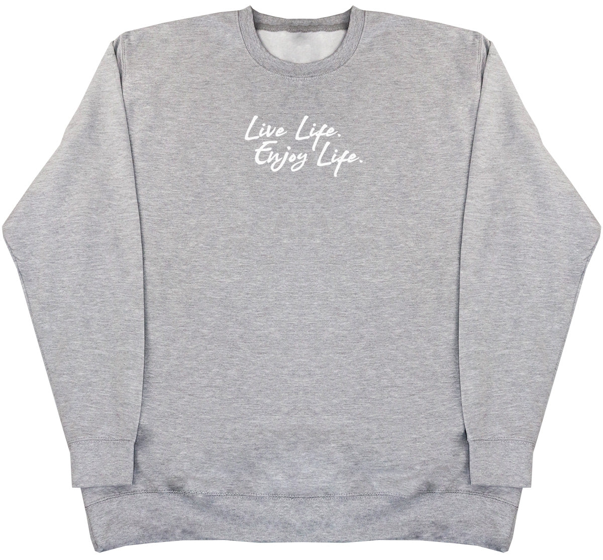 Live Life. Enjoy Life - Kids Oversized Comfy Sweater