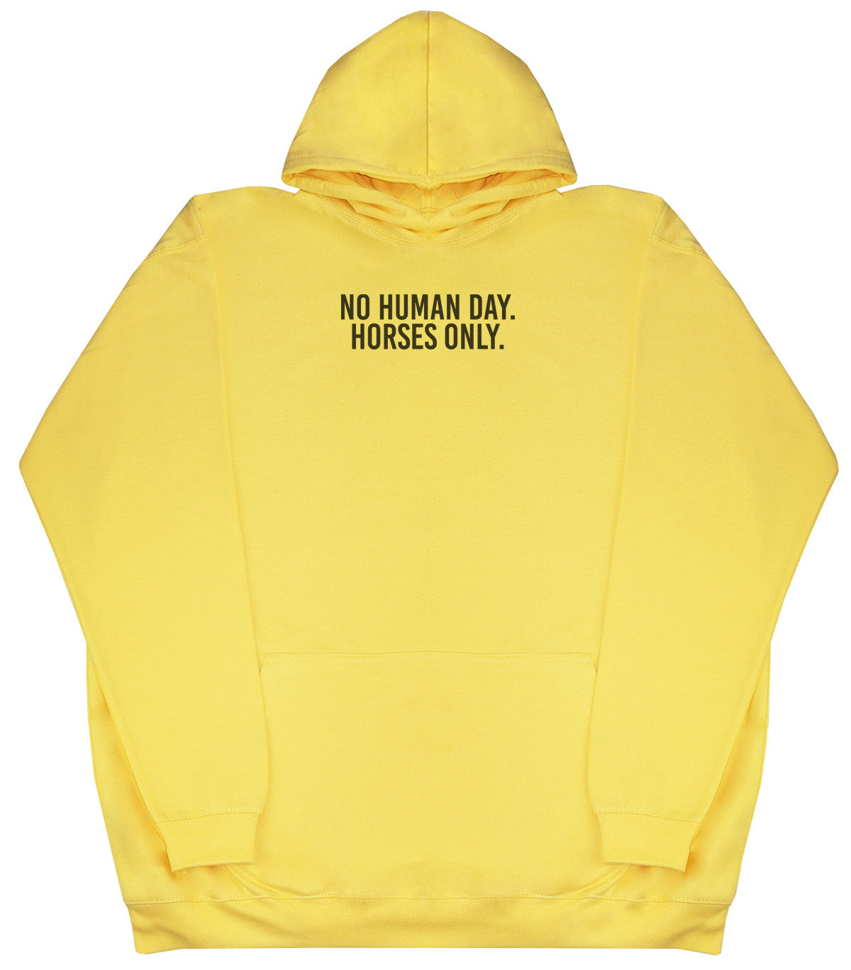 No Human Day. Horses Only - Kids Oversized Comfy Original Hoody