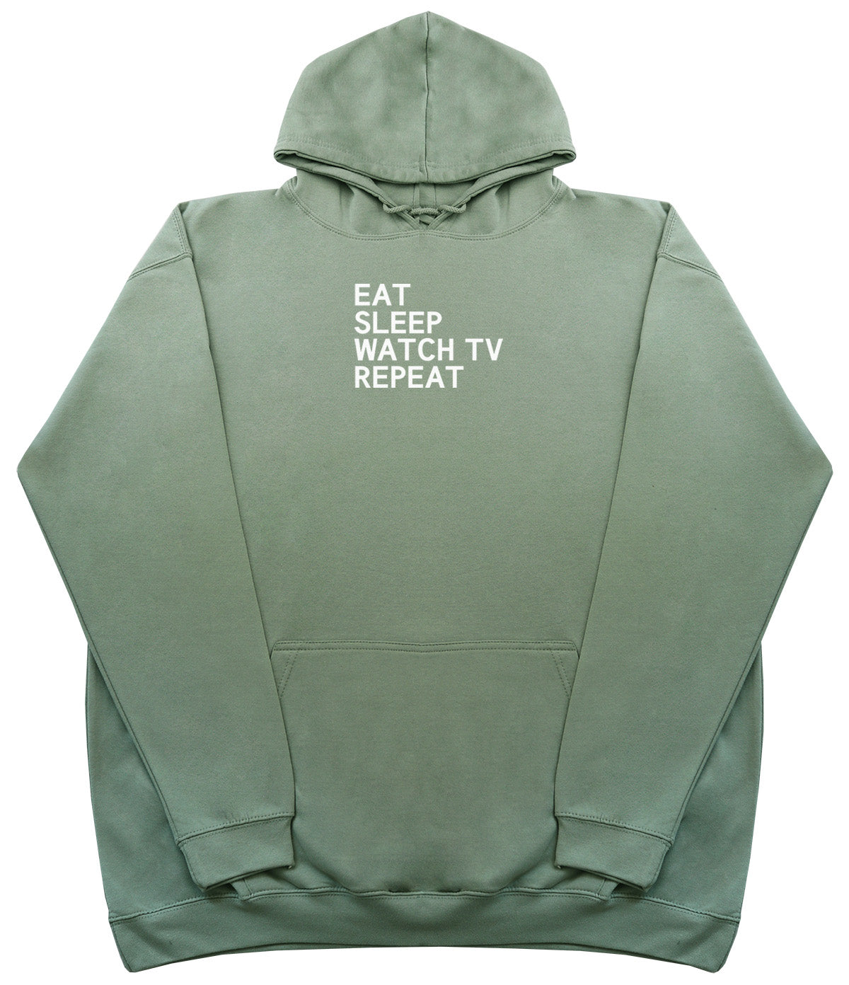 Eat Sleep Watch TV Repeat - Huge Oversized Comfy Original Hoody