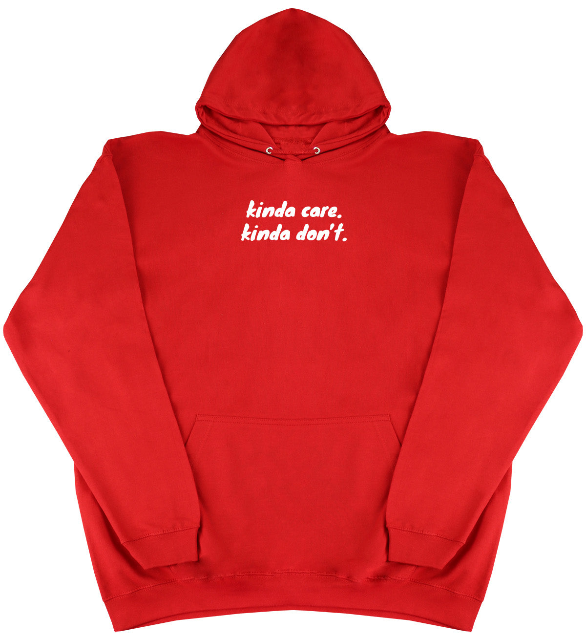 kinda care. kinda don't - Kids Oversized Comfy Original Hoody