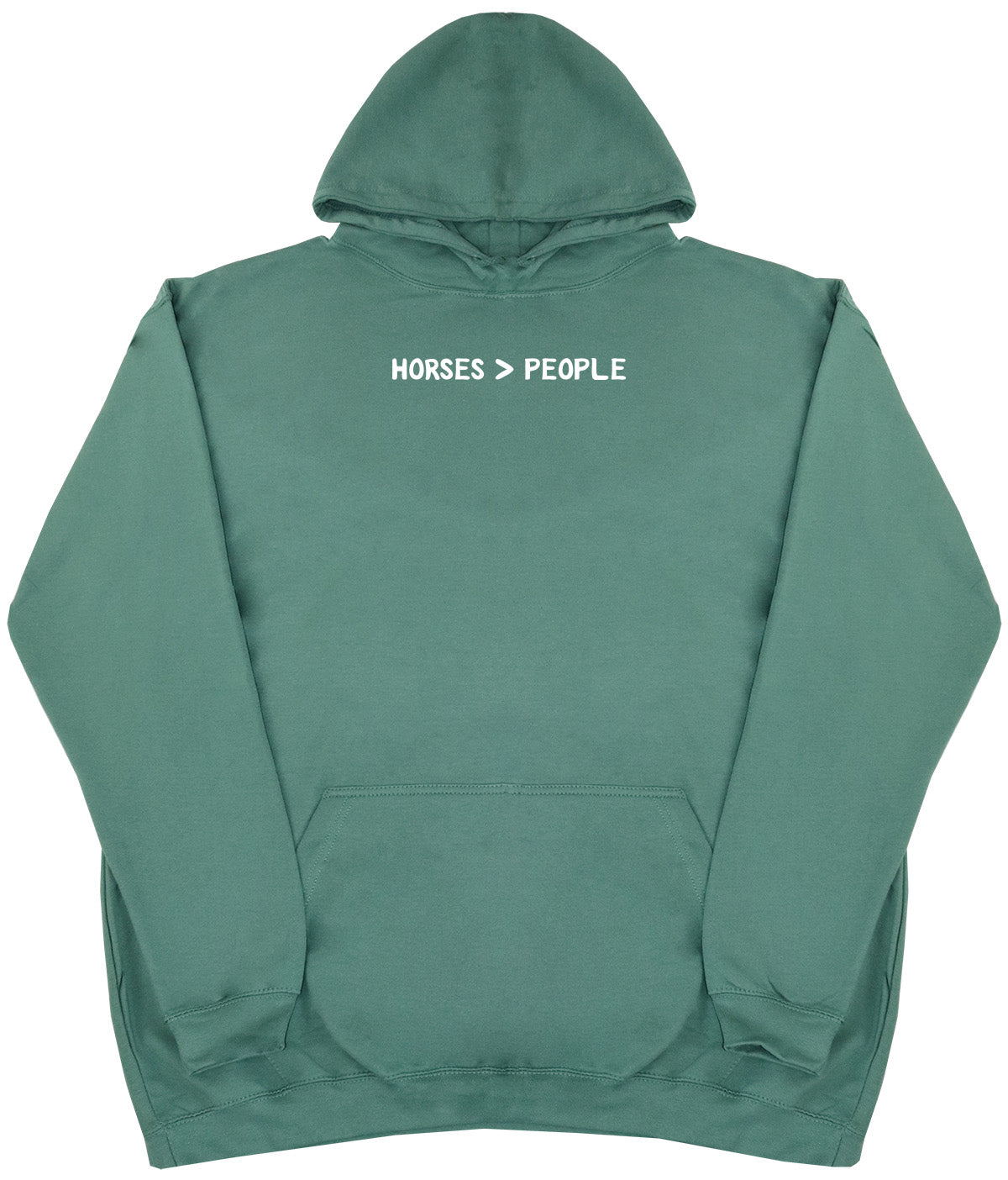 Horses Are Greater Than People - New Style - Oversized Comfy Hoody