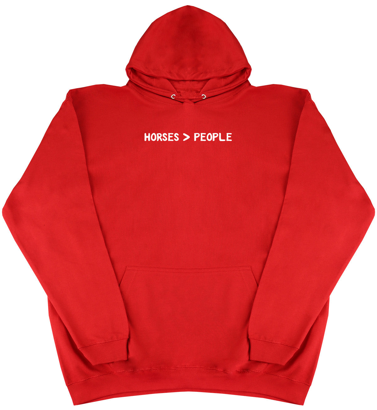 Horses Are Greater Than People - Kids Oversized Comfy Original Hoody