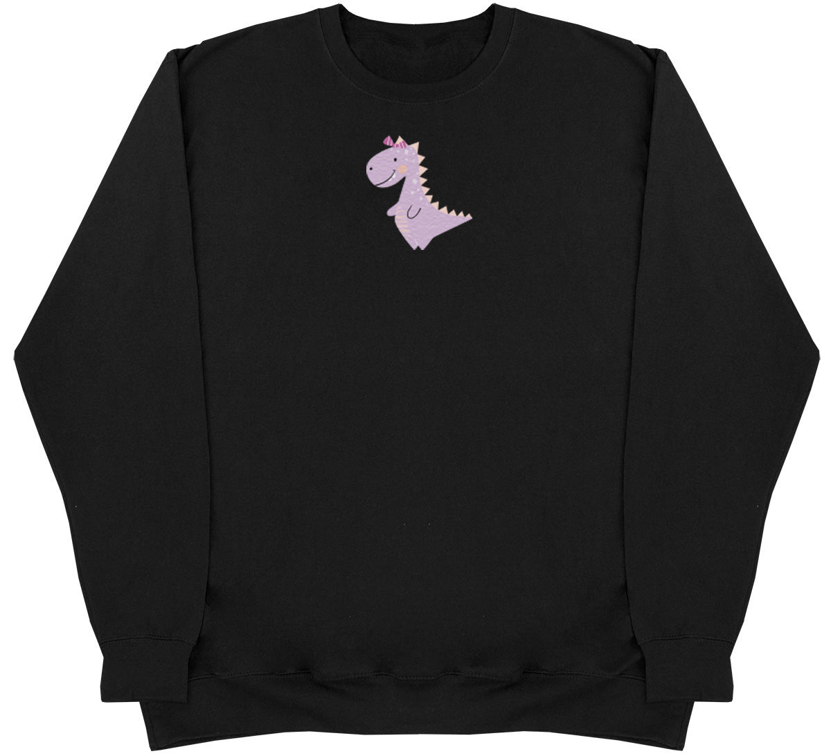 Pink Dino - Kids Oversized Comfy Sweater