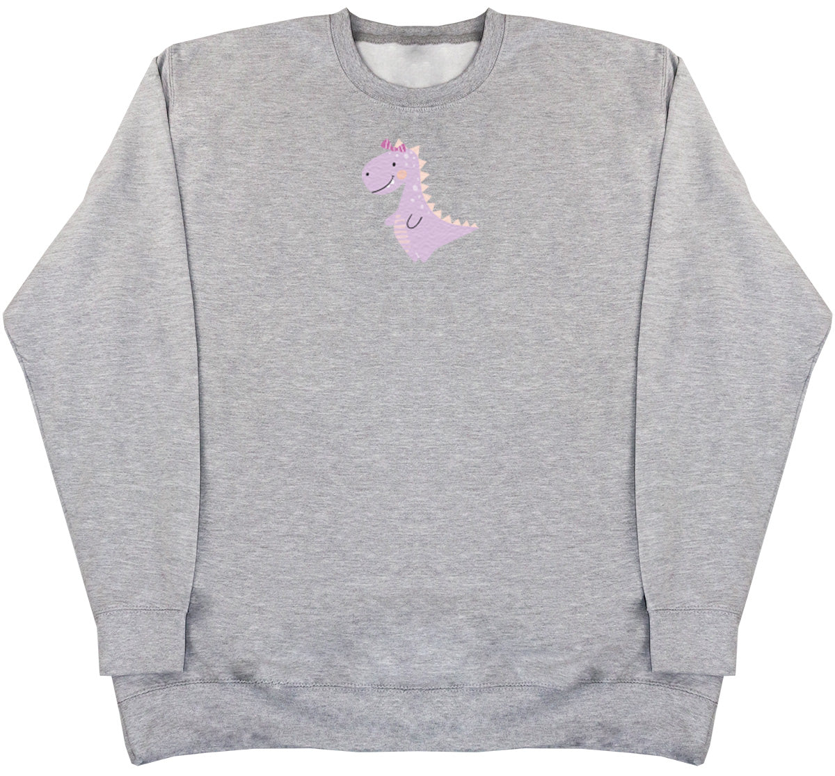 Pink Dino - Kids Oversized Comfy Sweater