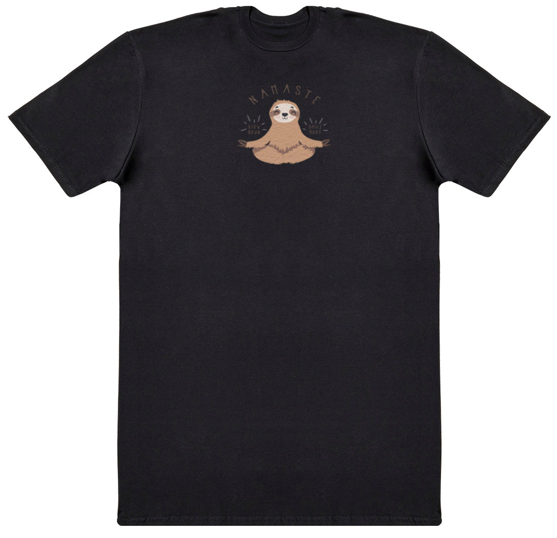 Namaste Sloth - New Style Huge Comfy T-Shirt