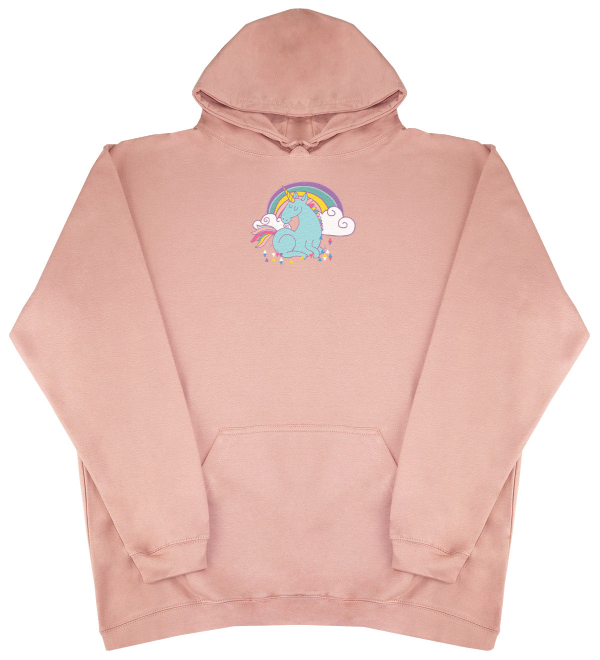 Unicorn Rainbow - New Style - Oversized Comfy Hoody