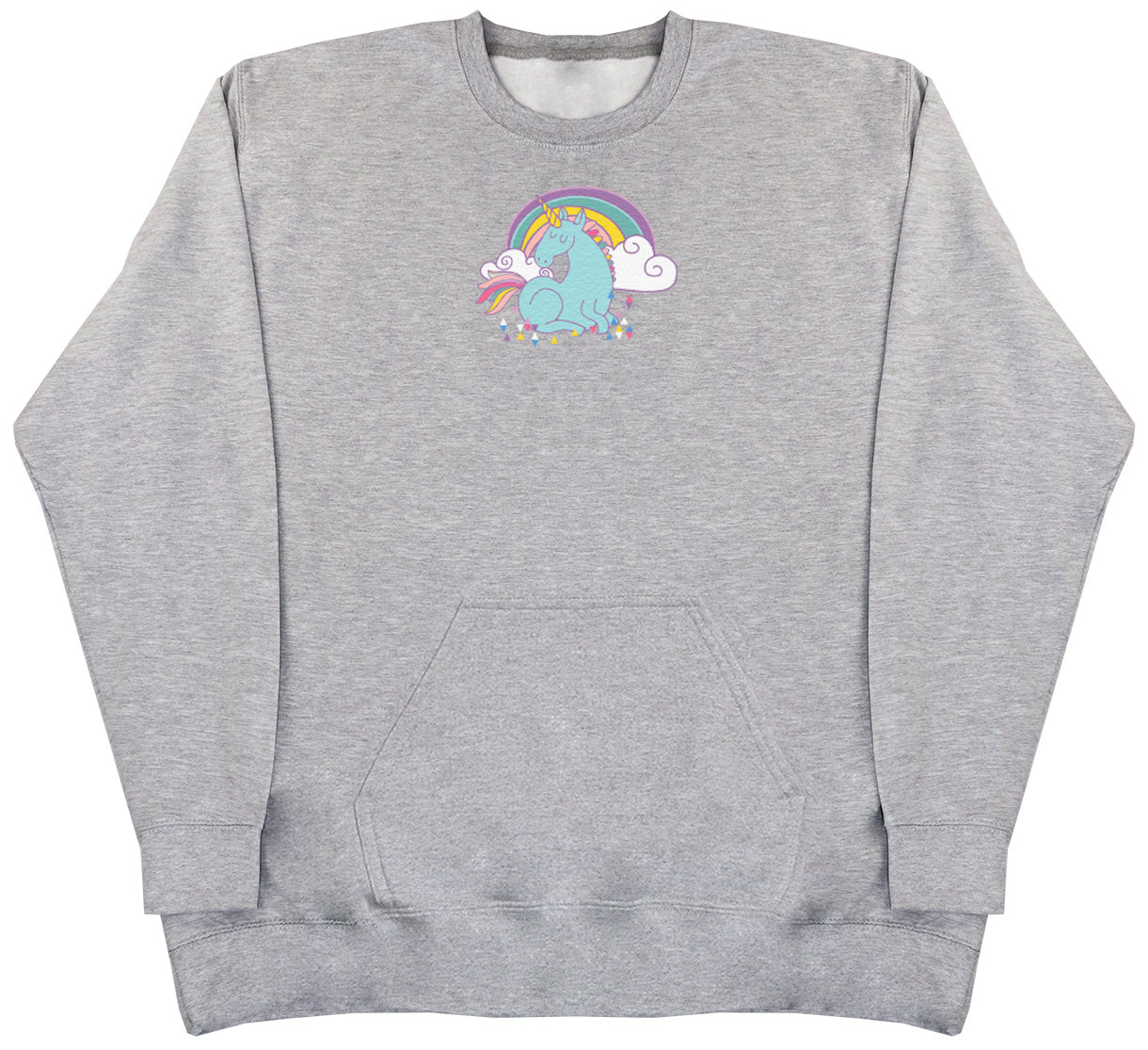 Unicorn Rainbow - Huge Oversized Hoodless Hoodie