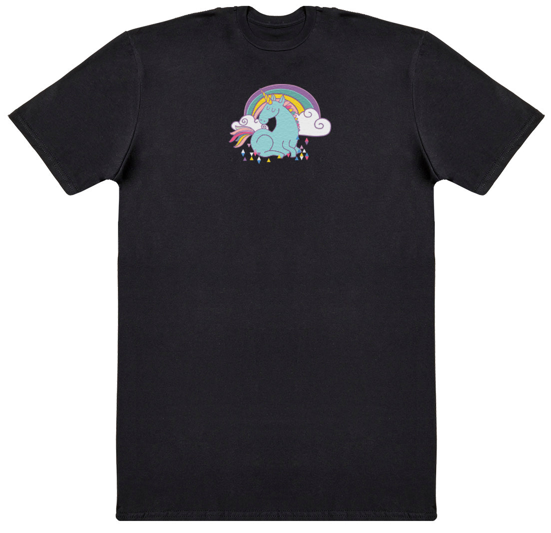 Unicorn Rainbow - Kids Oversized Comfy T-Shirt