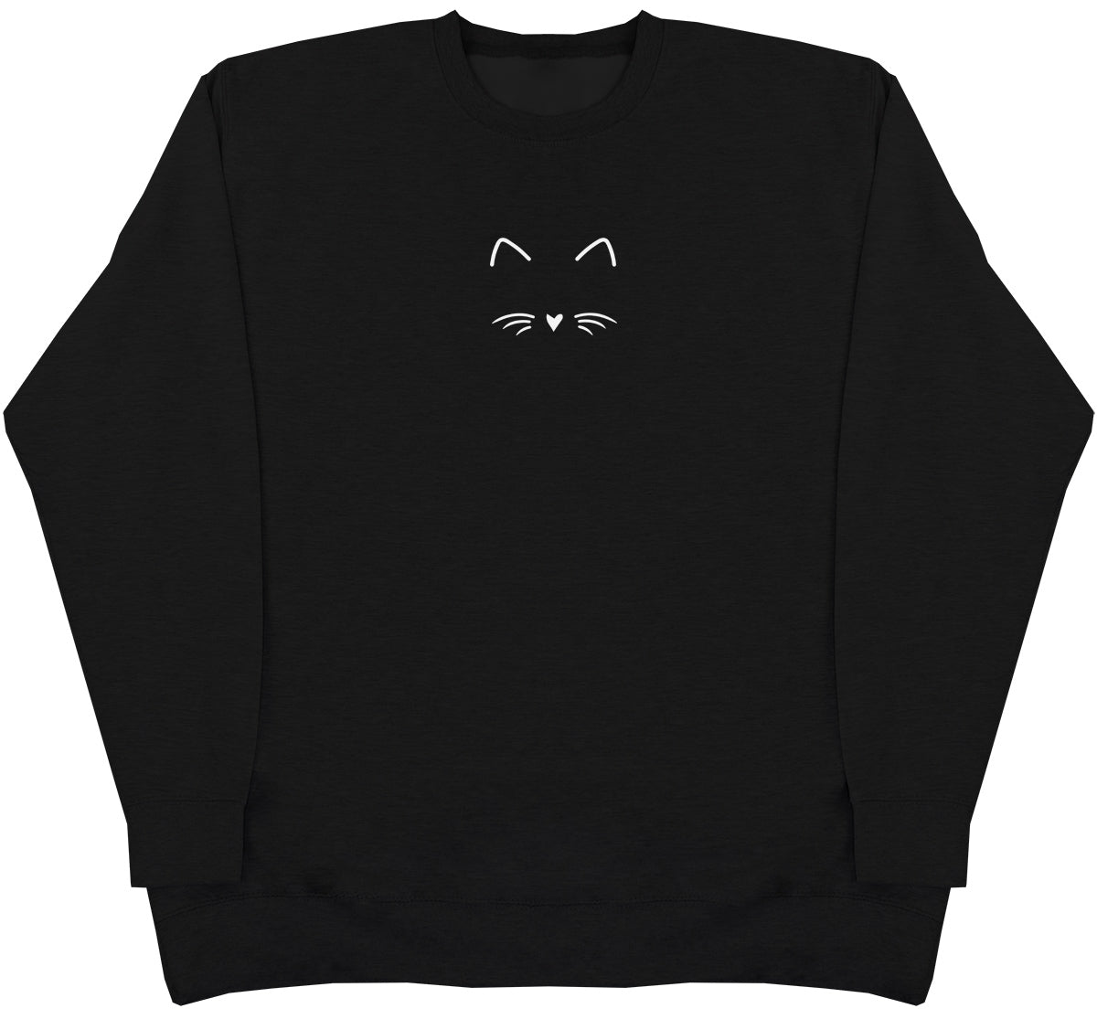 Cat Face - Kids Oversized Comfy Sweater