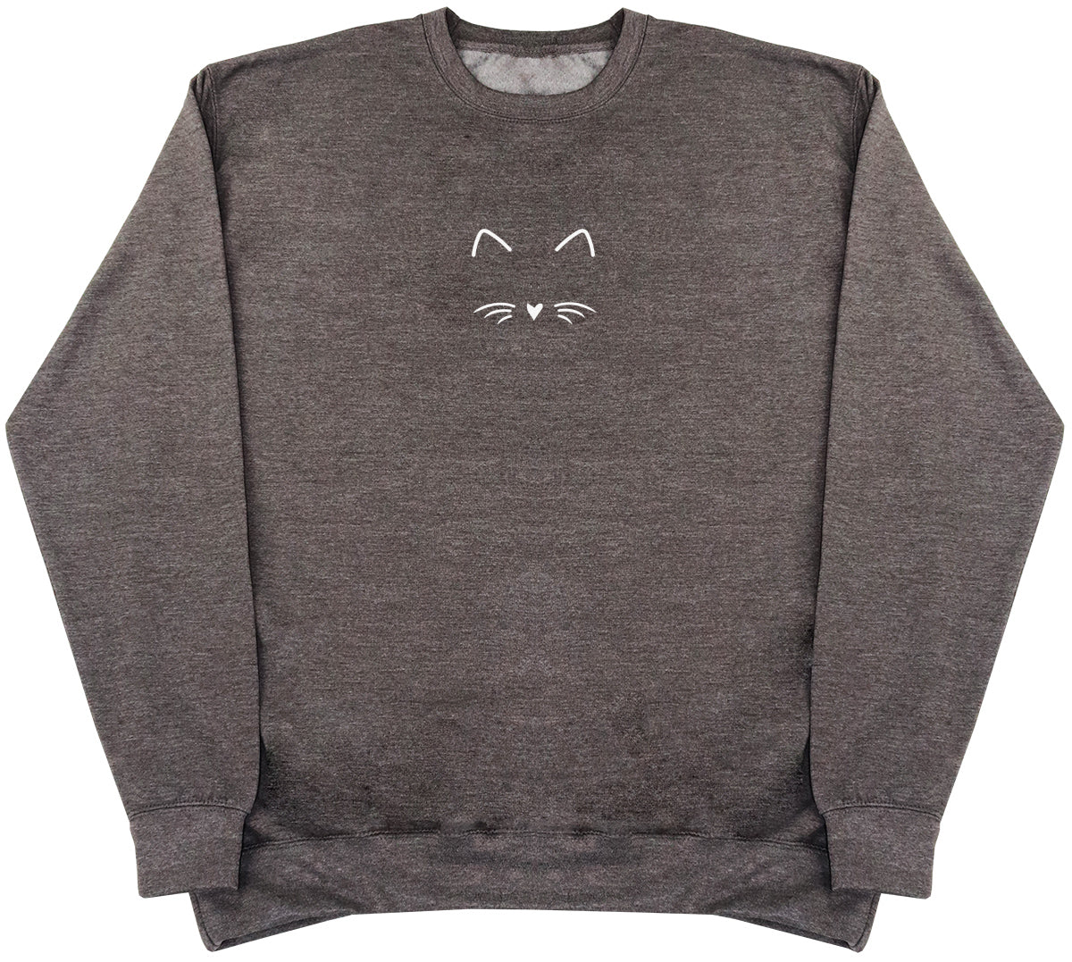 Cat Face - Kids Oversized Comfy Sweater