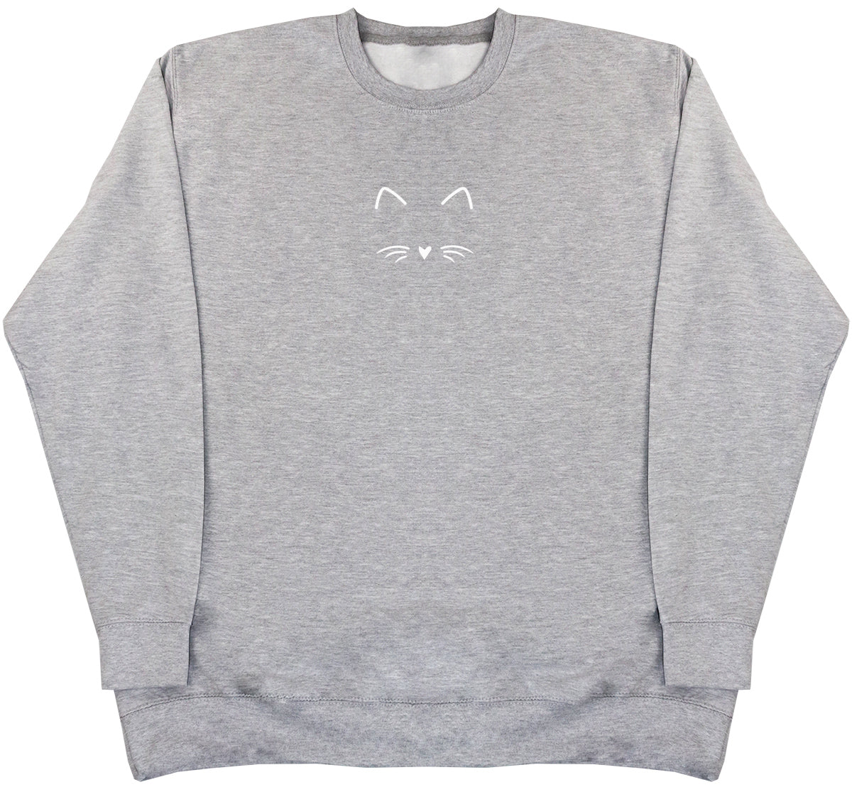 Cat Face - Kids Oversized Comfy Sweater