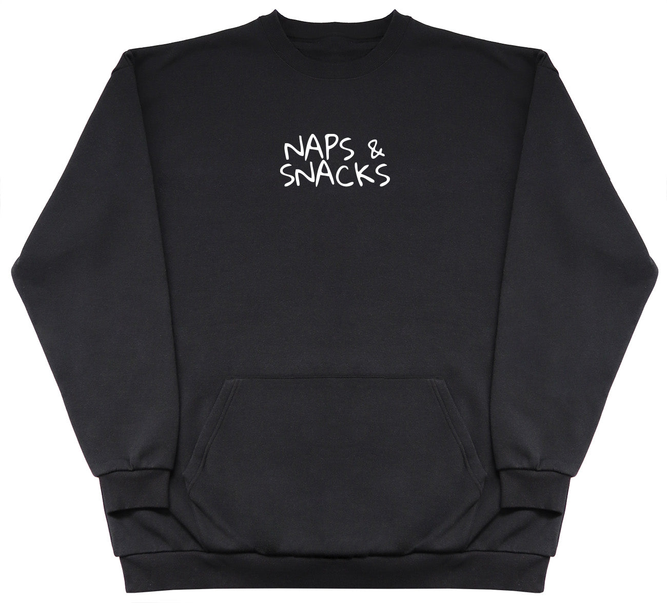 Naps & Snacks - Huge Oversized Hoodless Hoodie