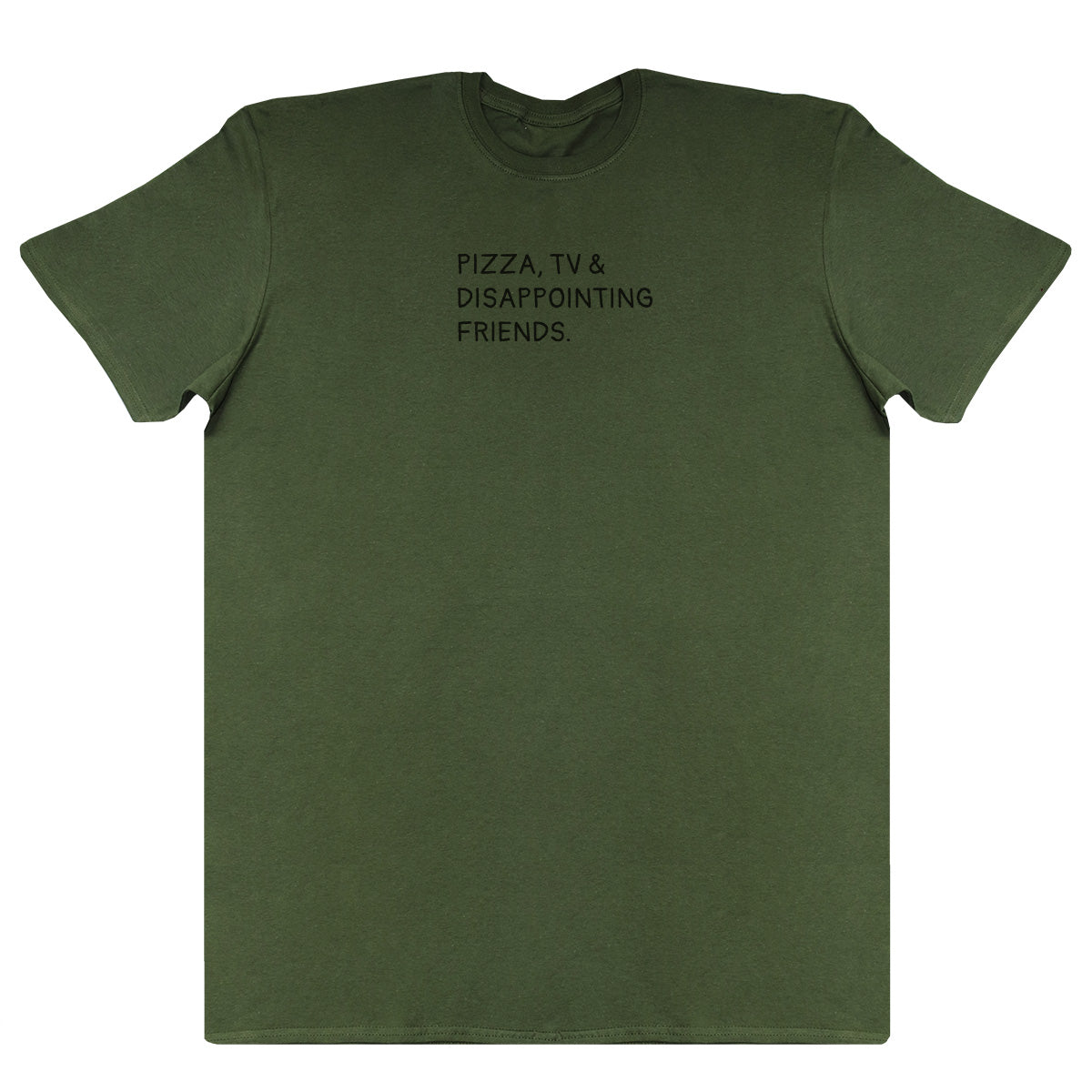 Pizza, TV & Disappointing Friends - New Style Huge Comfy T-Shirt