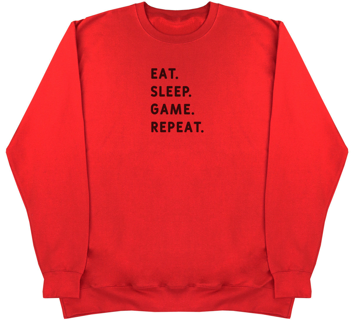 Eat Sleep Game Repeat - Kids Oversized Comfy Sweater