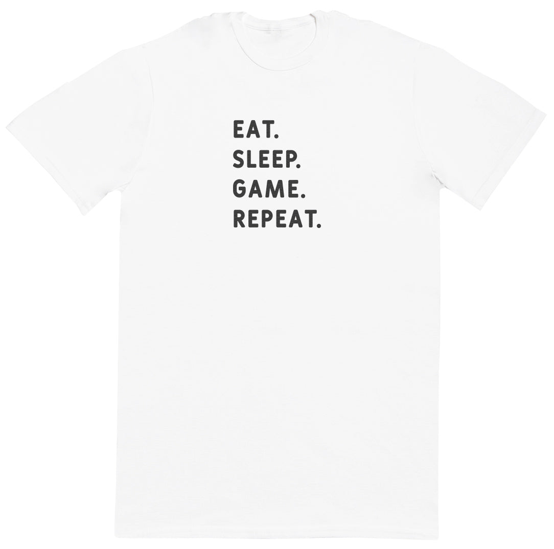 Eat Sleep Game Repeat - New Style Huge Comfy T-Shirt