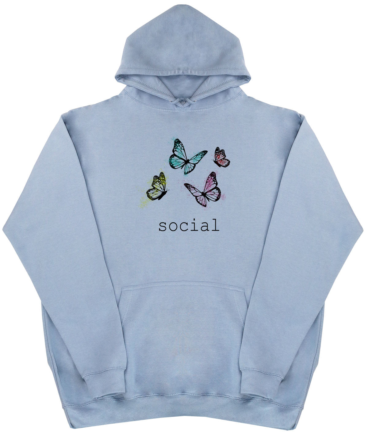 Social Butterfly - Huge Oversized Comfy Original Hoody