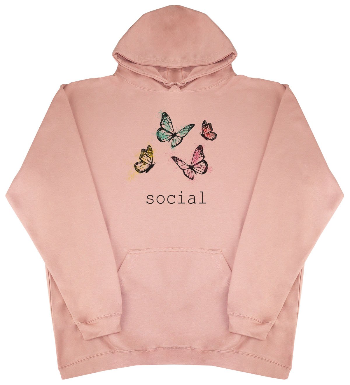 Social Butterfly - New Style - Huge Size - Oversized Comfy Hoody