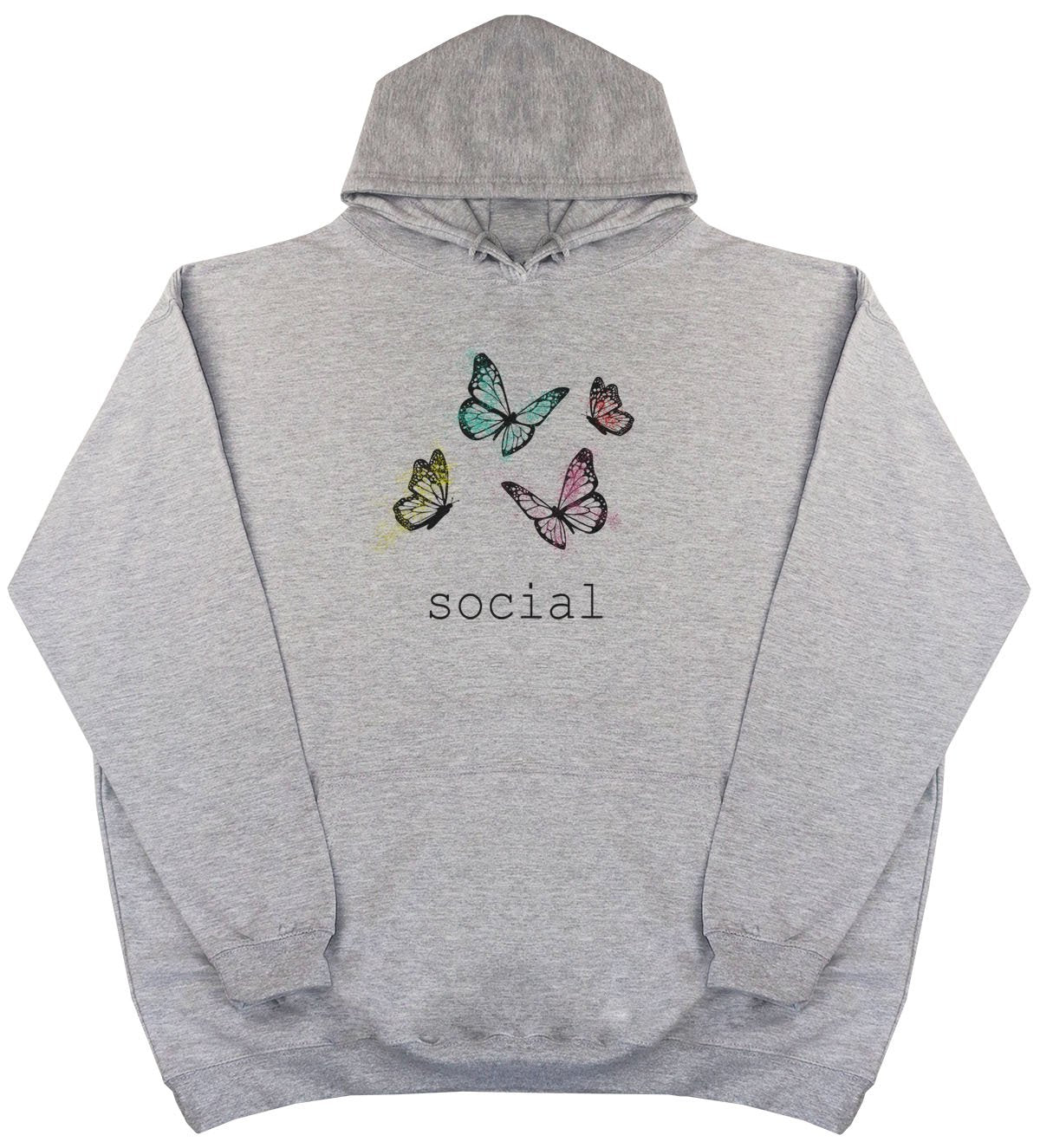 Social Butterfly - New Style - Huge Size - Oversized Comfy Hoody