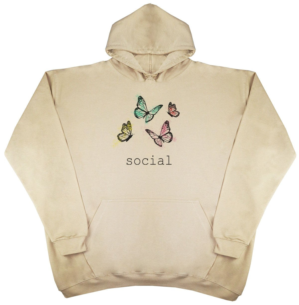 Social Butterfly - New Style - Huge Size - Oversized Comfy Hoody